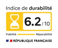 Lave-linge frontal CURTISS GFL0712DW - Indice de durabilité