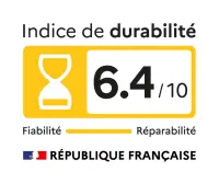 Lave-linge top INDESIT BTWS50400FR - Indice de durabilité