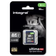 Carte secure digital INTEGRAL SDHC 8 GO CL 10/80