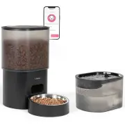 Distributeur à croquettes et fontaine à eau LIVOO PET107