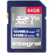 Carte sécure digital INTEGRAL INSDX64G-100V30