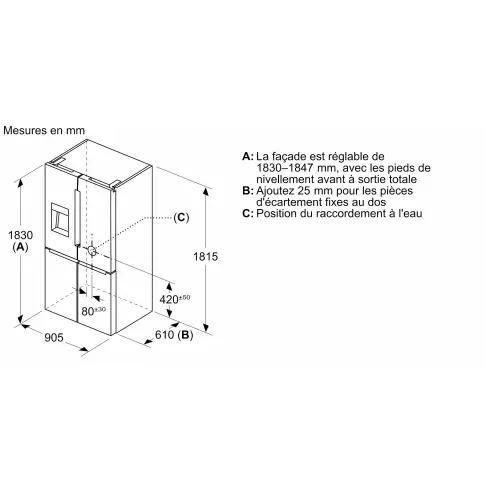 Réfrigérateur multi-portes BOSCH KFD96APEA - 14