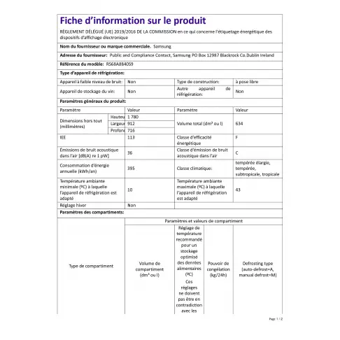 Réfrigérateur américain SAMSUNG RS68A8840S9 - 9