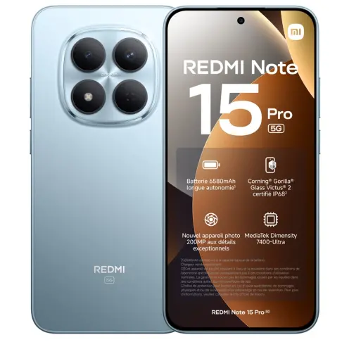 Smartphone XIAOMI REDMINOTE15PROBLEU - 1