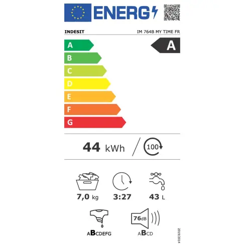 Lave-linge frontal INDESIT IM764BMYTIMEFR1 - 2