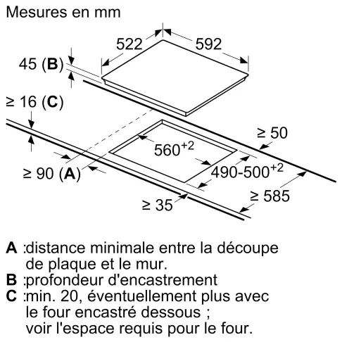 Table vitrocéramique BOSCH PKF611BB8E - 6