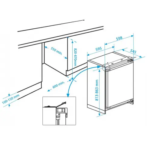 Réfrigérateur intégré 1 porte BEKO BU1153HCN - 4