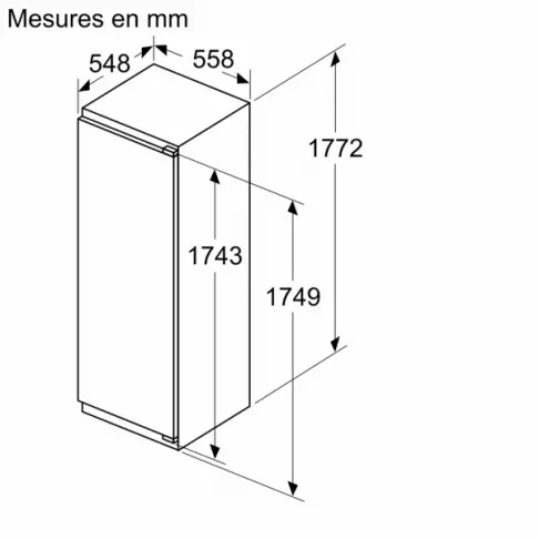 Réfrigérateur intégrable 1 porte SIEMENS KI81RVFE0 - 5