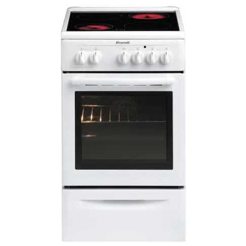 Cuisiniere dessus vitro BRANDT KV 550 WE 2 - 1