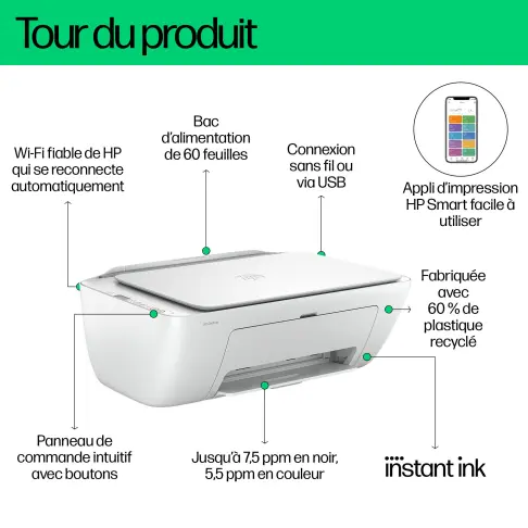 Imprimante multifonction HP DESKJET2810E - 10