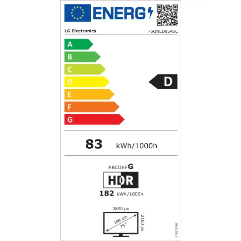 Tv led 75'' LG 75QNED85A6C - 9