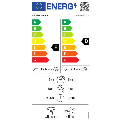 Lave linge séchant LG F854M22WR - 10