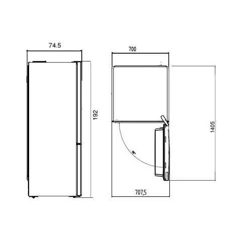 Réfrigérateur combiné inversé BEKO BRCNE50140ZXBN - 3