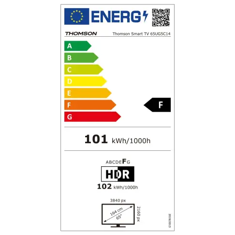 Tv led 65'' THOMSON 65UG5C14 - 2