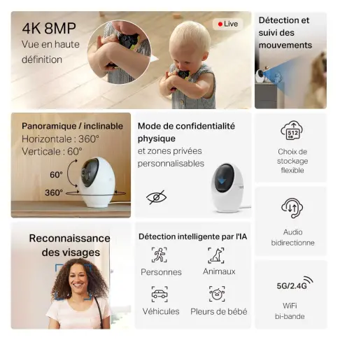 Caméra wifi TPLINK TAPOC260 - 2