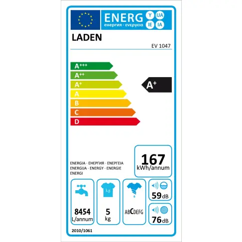 Lave-linge top LADEN EV 1047 - 3