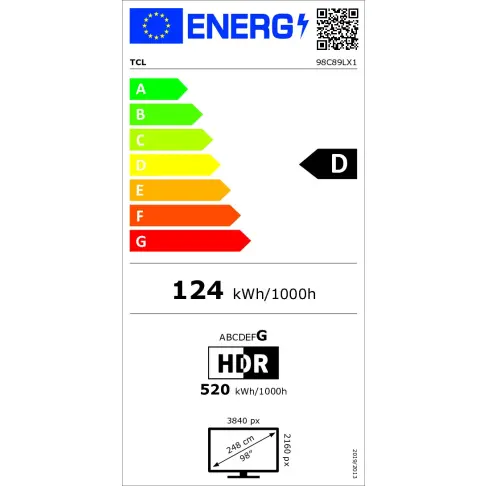 Télé led 98'' TCL 98C89L - 2