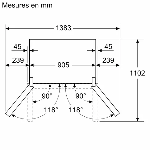 Réfrigérateur multi-portes BOSCH KFN96APEA - 13