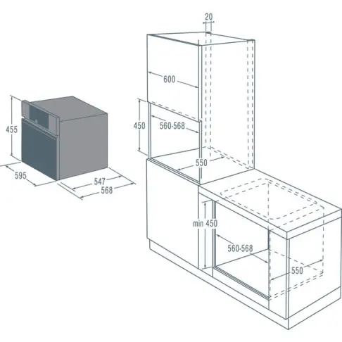 Micro-ondes encastrable monofonction ASKO OM8464S - 2