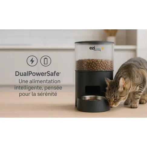 Distributeur de croquettes et fontaine EZICLEAN NUTRIBOTCONNECTX - 8