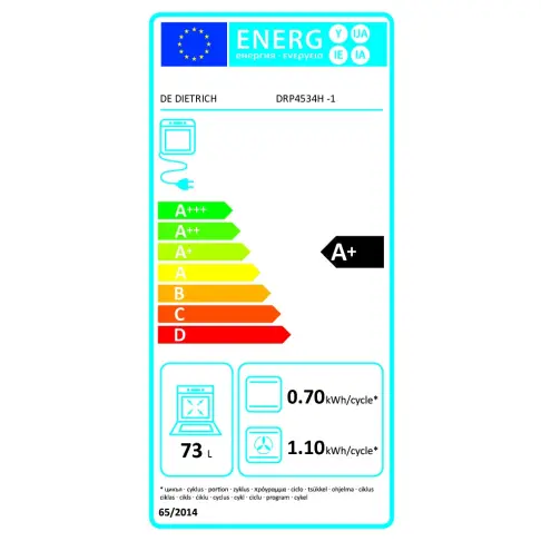 Four pyrolyse DE DIETRICH DRP4534H - 6