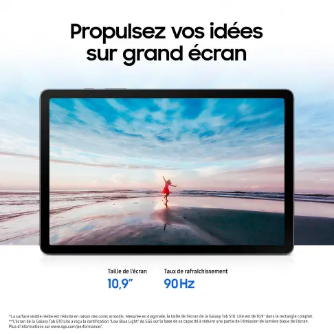 SAMSUNG Galaxy Tab S10 Lite Wifi Corail - 256Go - 3