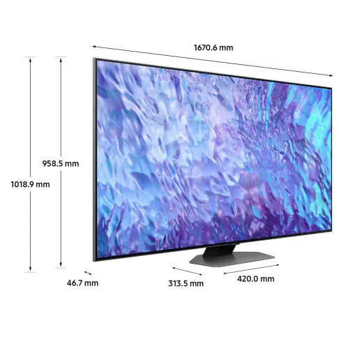 Tv led 75'' SAMSUNG TQ75Q80C - 3