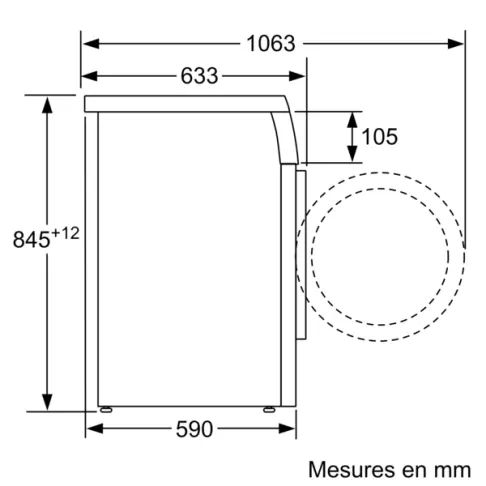 Lave-linge frontal BOSCH WUU28T09FF - 6