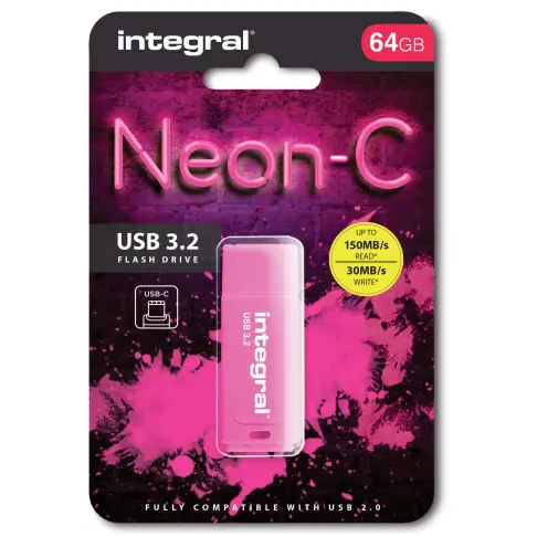 Clé usb INTEGRAL INFD64GBNEONCPK3.2 - 3