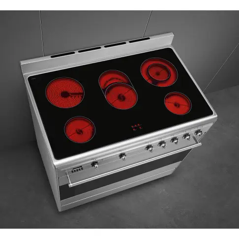 Piano de cuisson dessus vitrocéramique SMEG SCD91CMX9 - 5