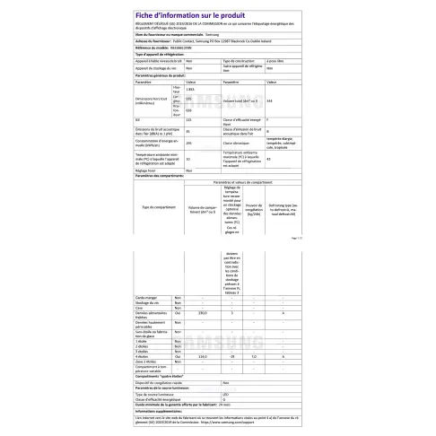 Réfrigérateur combiné inversé SAMSUNG RB33B612FBN - 8