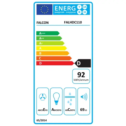 Hotte décorative murale FALCON FALHDC 110 BB EU - 2