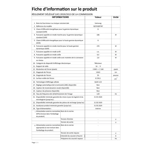 Télé led 55 pouces SAMSUNG QE 55 Q 95 T - 12