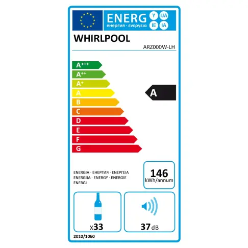 Cave a vin integree WHIRLPOOL ARZ 000 W - 2