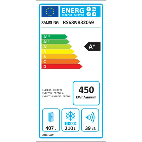 Réfrigérateur américain SAMSUNG RS 68 N 8320 S 9 - 8