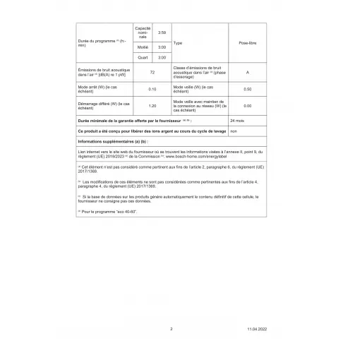 Lave-linge hublot BOSCH WAX32M01FF - 7