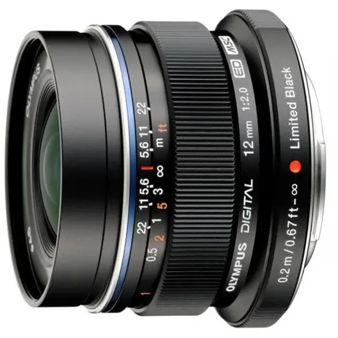 Objectif à focale fixe OLYMPUS 12/2 NOIR EW-M 1220 - 3