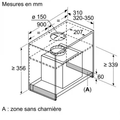 Hotte box intégrée BOSCH DBB 96 AF 50 - 7