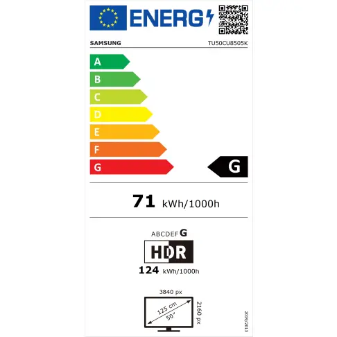 Tv led 50'' SAMSUNG TU50CU8505 - 8