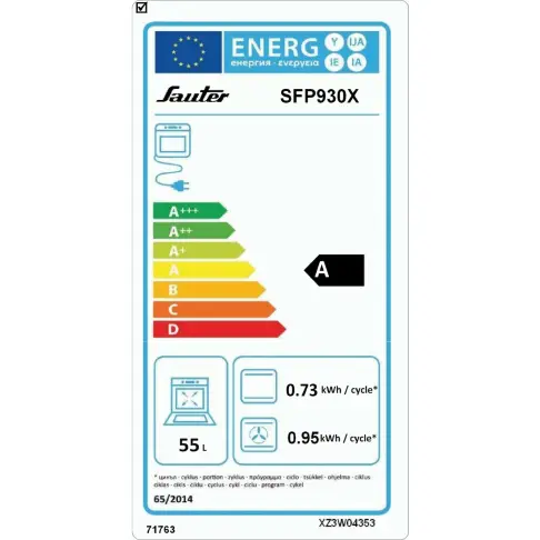 Four pyrolyse SAUTER SFP 930 XF 1 - 3