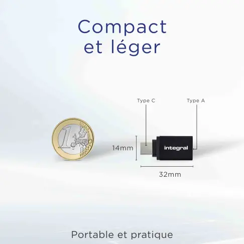 Accessoire informatique INTEGRAL INADUSB3.0ATOCTW - 2
