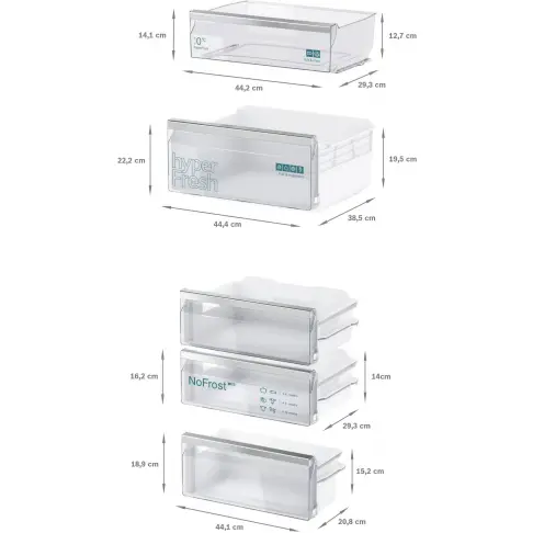 Réfrigérateur combiné intégré SIEMENS KI86NVFE0 - 8