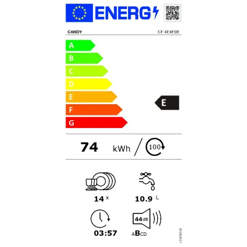 Lave-vaisselle 60 cm CANDY CF4E4F0X - 6