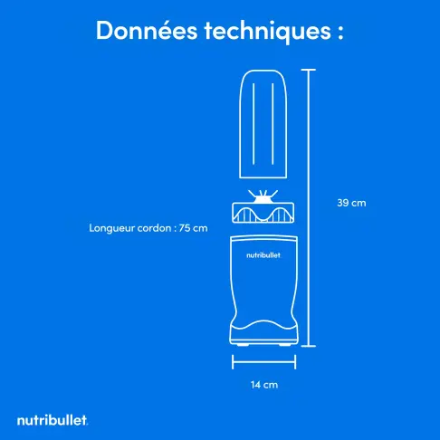 Extracteur de nutriment NUTRIBULLET NBT1006MB - 12