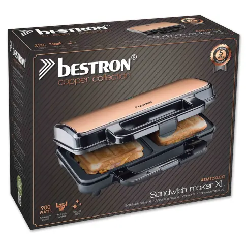 Appareil à croque monsieur BESTRON ASM92XLCO - 4