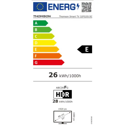 Télé led 32'' THOMSON 32FG2S15C - 16