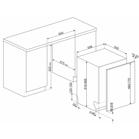 Lave-vaisselle tout intégré 60 cm SMEG STL323AL - 10