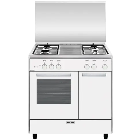 Cuisinière tout gaz GLEM GA85PMWH - 1