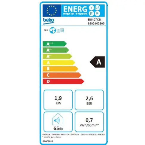 Climatiseur mobile BEKO BS107CN - 3