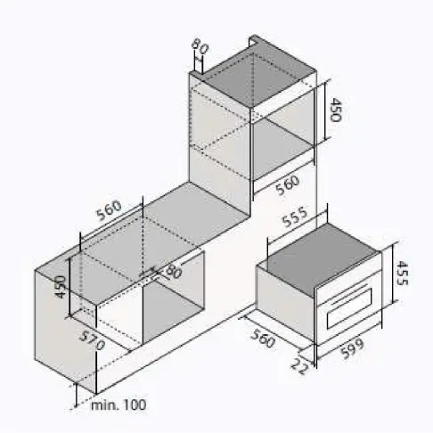 Four compact ELICA VIRTUSCOMBISTEAMMW645TFTBL - 2